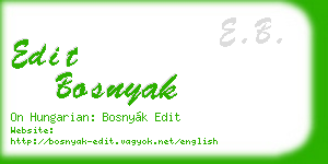 edit bosnyak business card